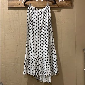 Black and white Polka dot skirt